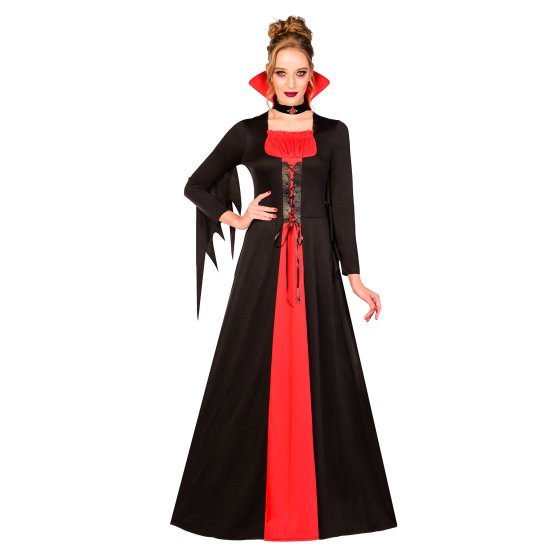 womens vampire dress halloween costume red black