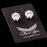 Diamonte Earrings - 8mm