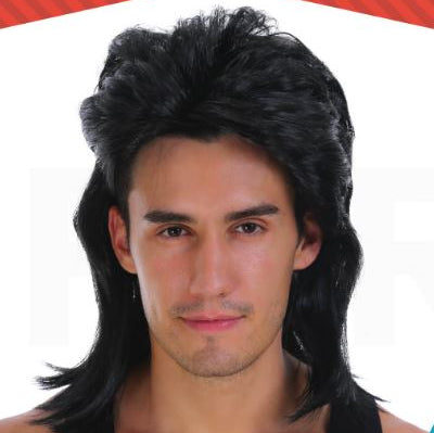 Mullet Wig - Black