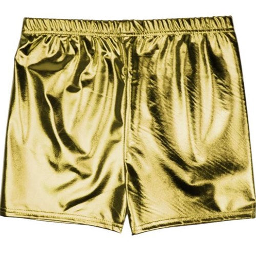 Metallic Shorts - Gold