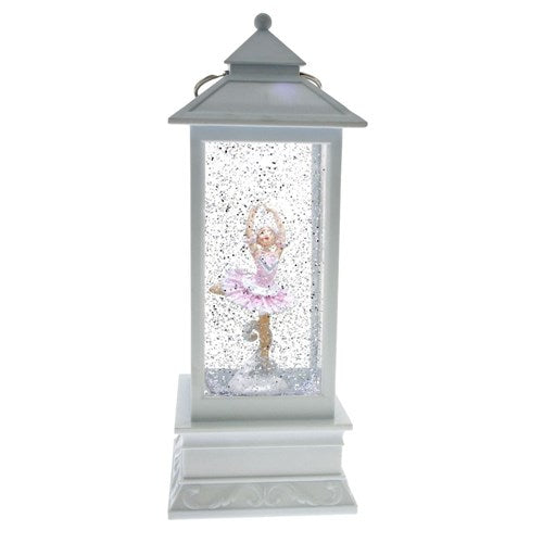 White Light Up Lantern - Ballerina