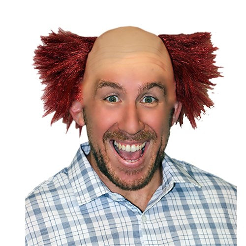 Creepy IT Clown Wig with Latex Forehead