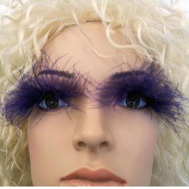 Eyelashes - Floating Feathers Purple