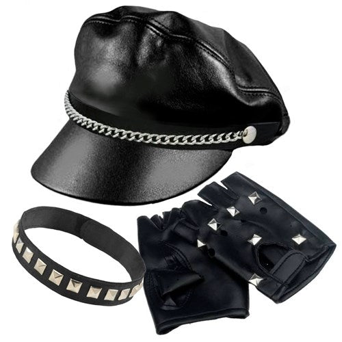 biker accessory kit village people cop mardi gras 