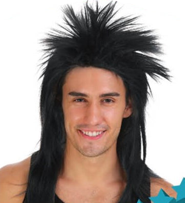mullet wig 80s 1980s bogan rocker punk silly sunday mad monday 