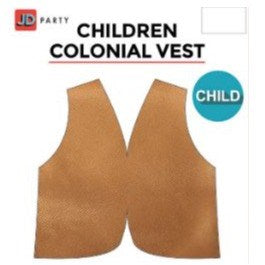 Children Colonial Vest Tan