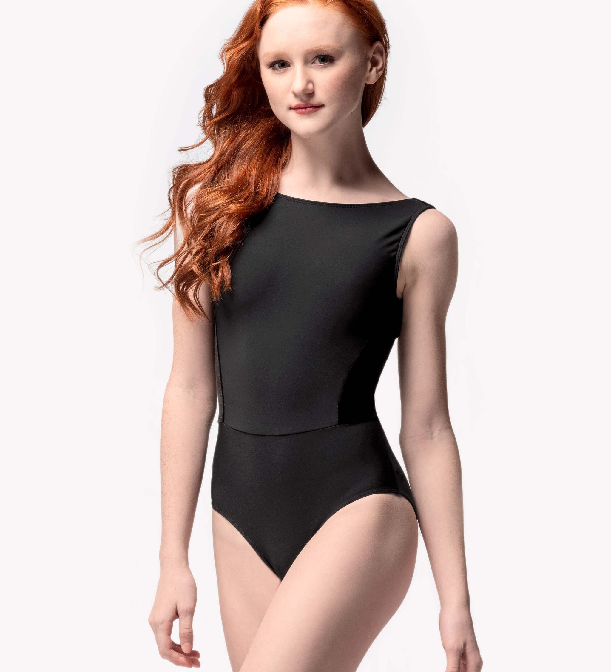 Allison Black Velvet Leotard