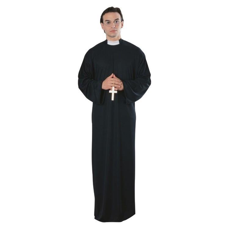 Adult Priest Costume fancy dress halloween jesus catholic