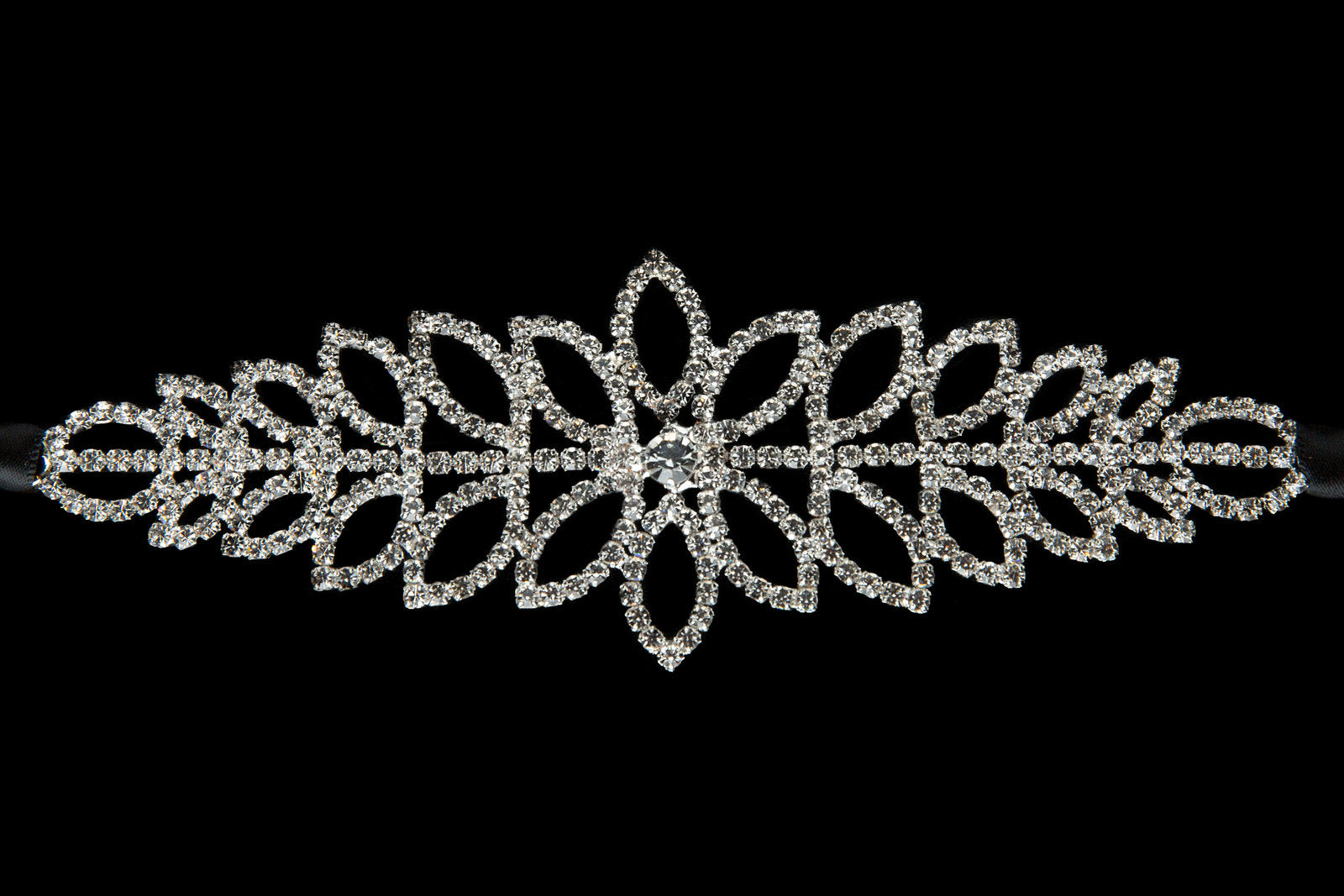 diamond hair piece applique 