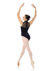 gaynor minden lace leotard belle black