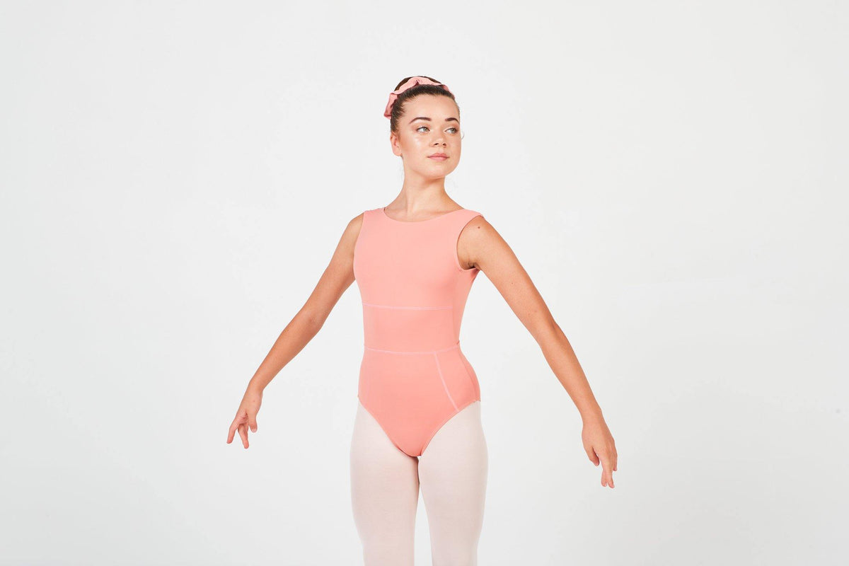 peach leotard dancewear