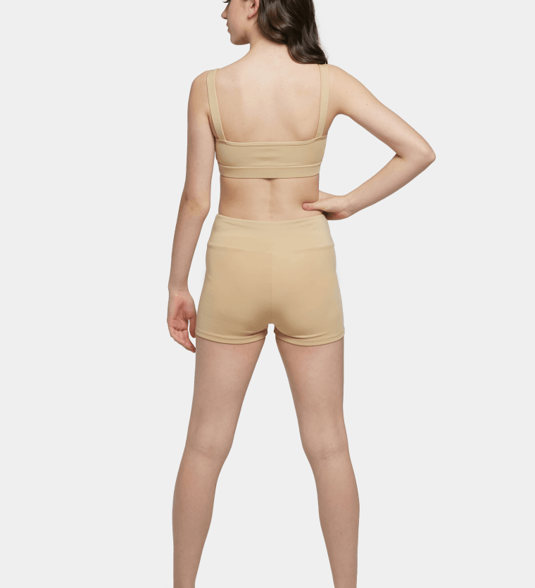 nude performance dance shorts