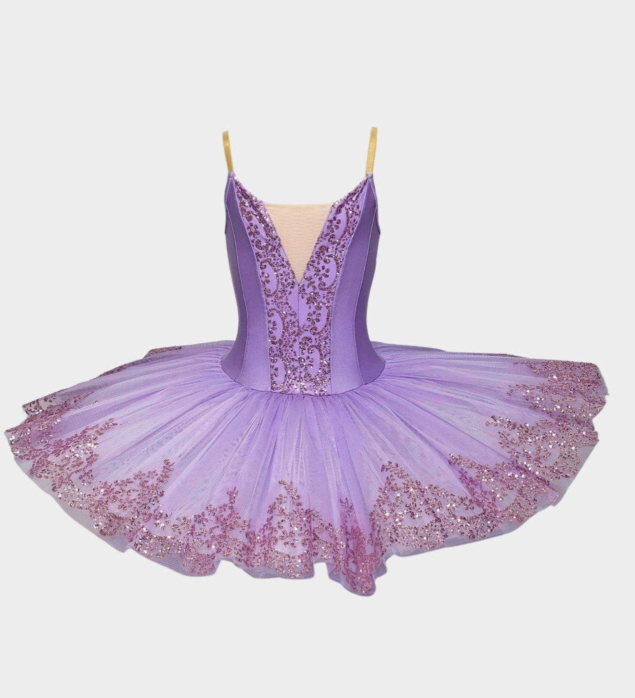 lilac glitter tutu ready to wear ballet dancewear costume cheap