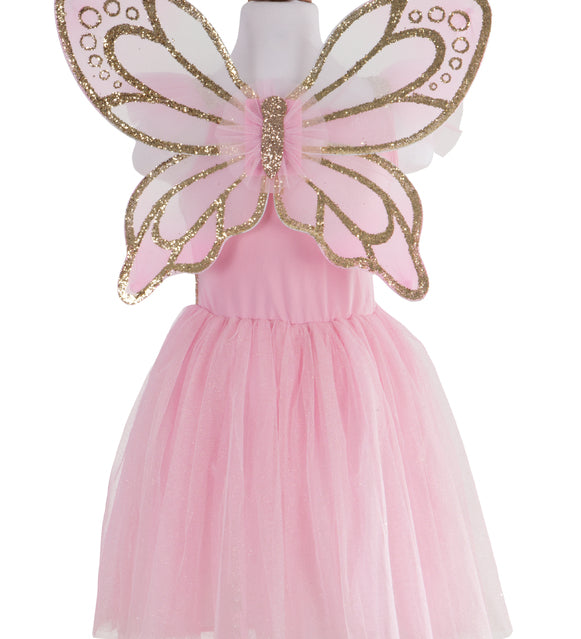 Gold Sequins Butterfly Dress & Wings
