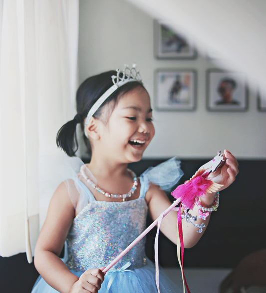 Blue Sequins Princess elsa Dress