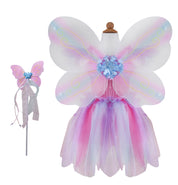 Pink Butterfly Dress & Wings with Wand