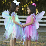 Pink Butterfly Dress & Wings with Wand