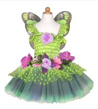 Green Fairy Blooms Deluxe Dress with Wings