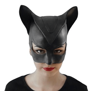 Batgirl Latex Mask cosplay costume