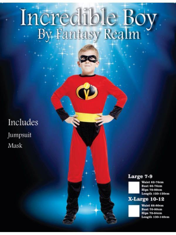 Incredible Boy / Girls Jumpsuit Costume