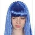 Long Straight  Wig with Fringe - Blue  Dancewear Australia