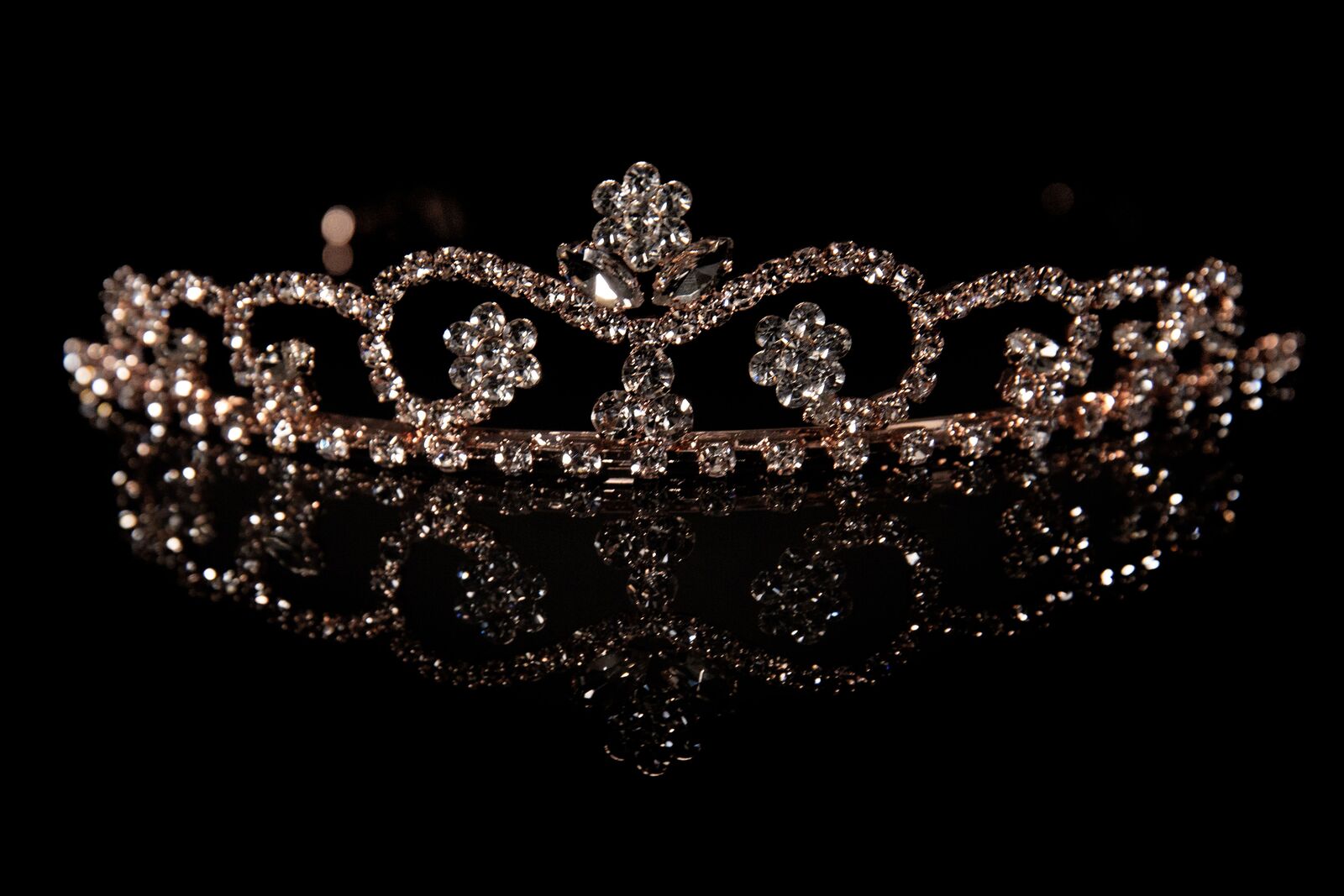 rose gold tiara dance