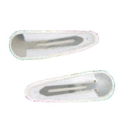 Rainbow Chunky Glitter Snap Clips 