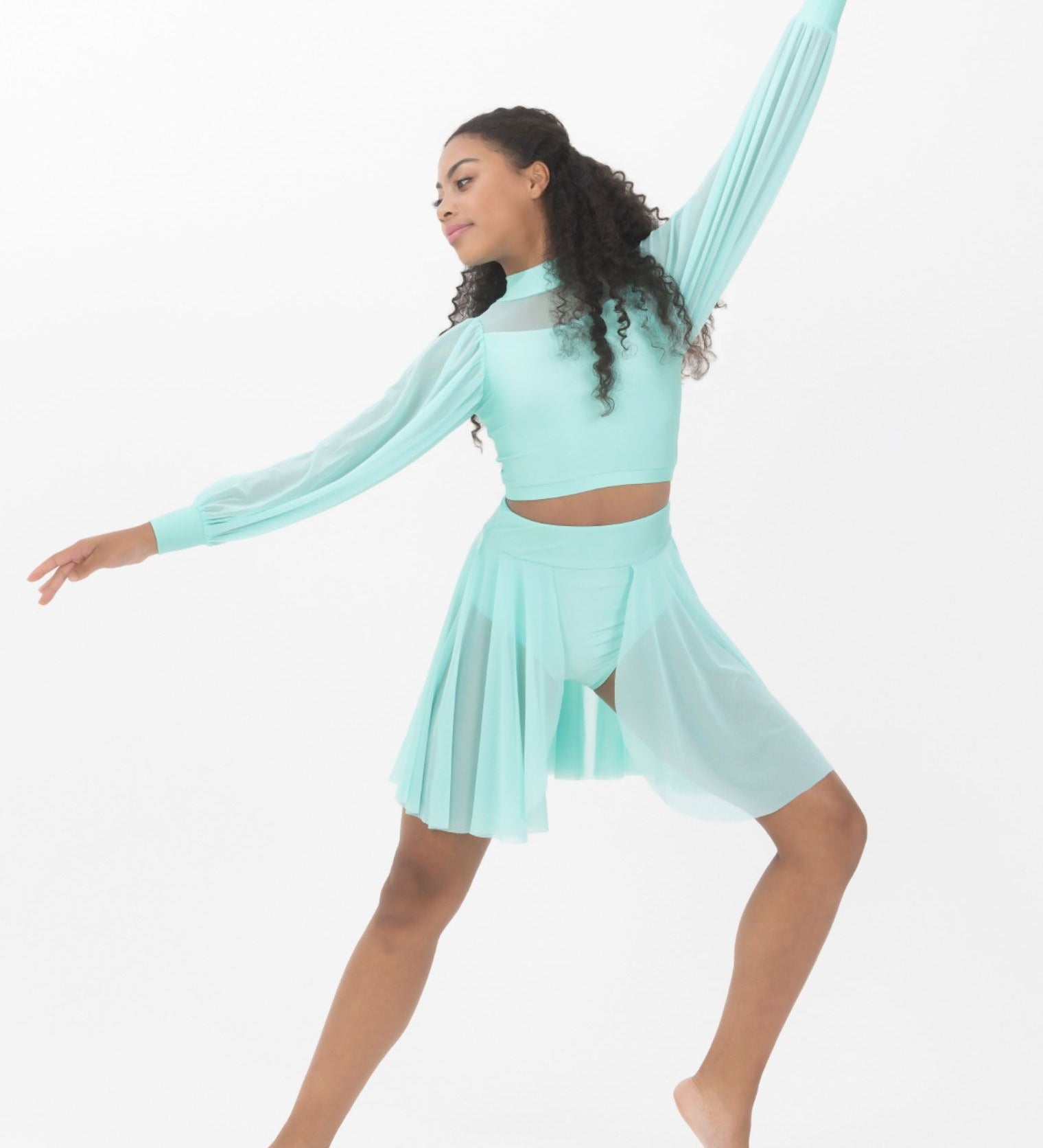 lyrical mesh crop top studio 7 dance costume