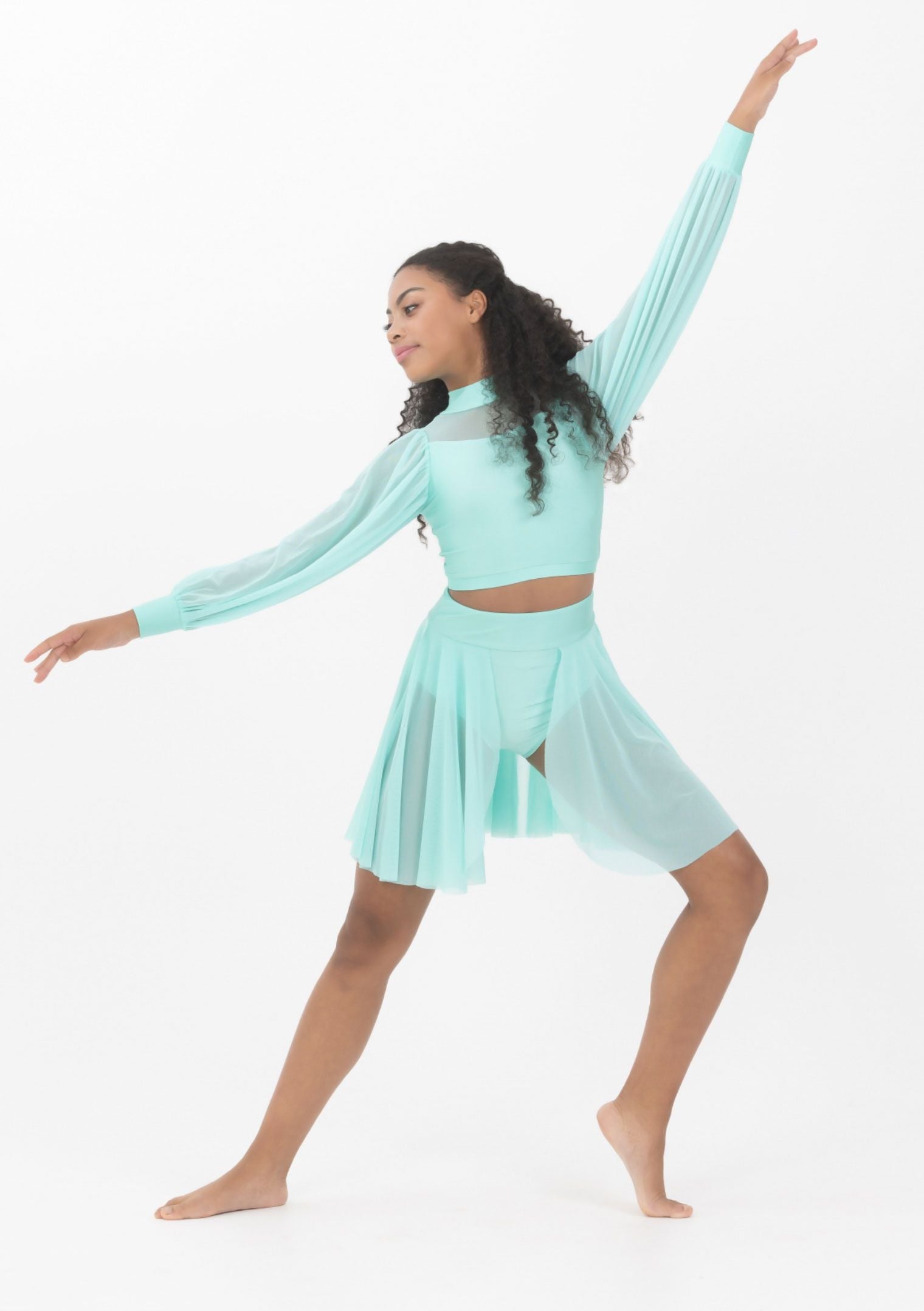 lyrical mesh crop top studio 7 dance costume
