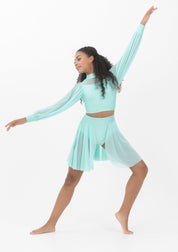 lyrical mesh crop top studio 7 dance costume