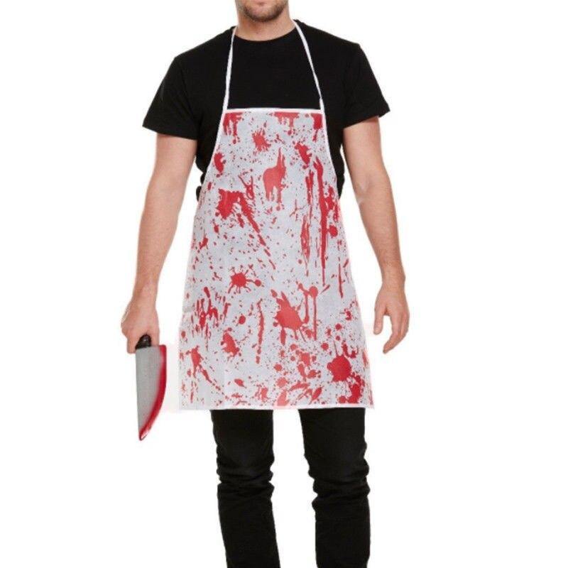 bloody apron, halloween costume, fake blood, bbq apron.butchers apron covered in blood