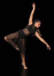 black mesh contemporary costume dress