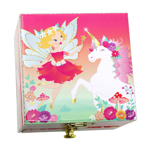 Pixie Fantasy Small Unicorn Fairy Musical Jewellery Storage Box