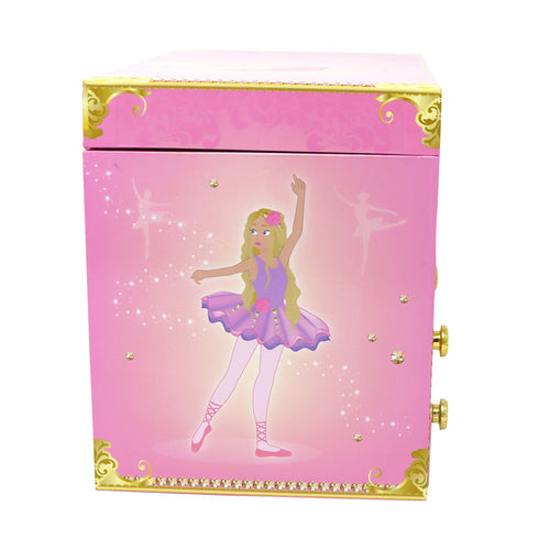pink Ballet Musical Jewellery Box