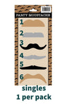 party moustaches single costume accessory