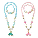 Mermaid Tail Necklace & Bracelet Set