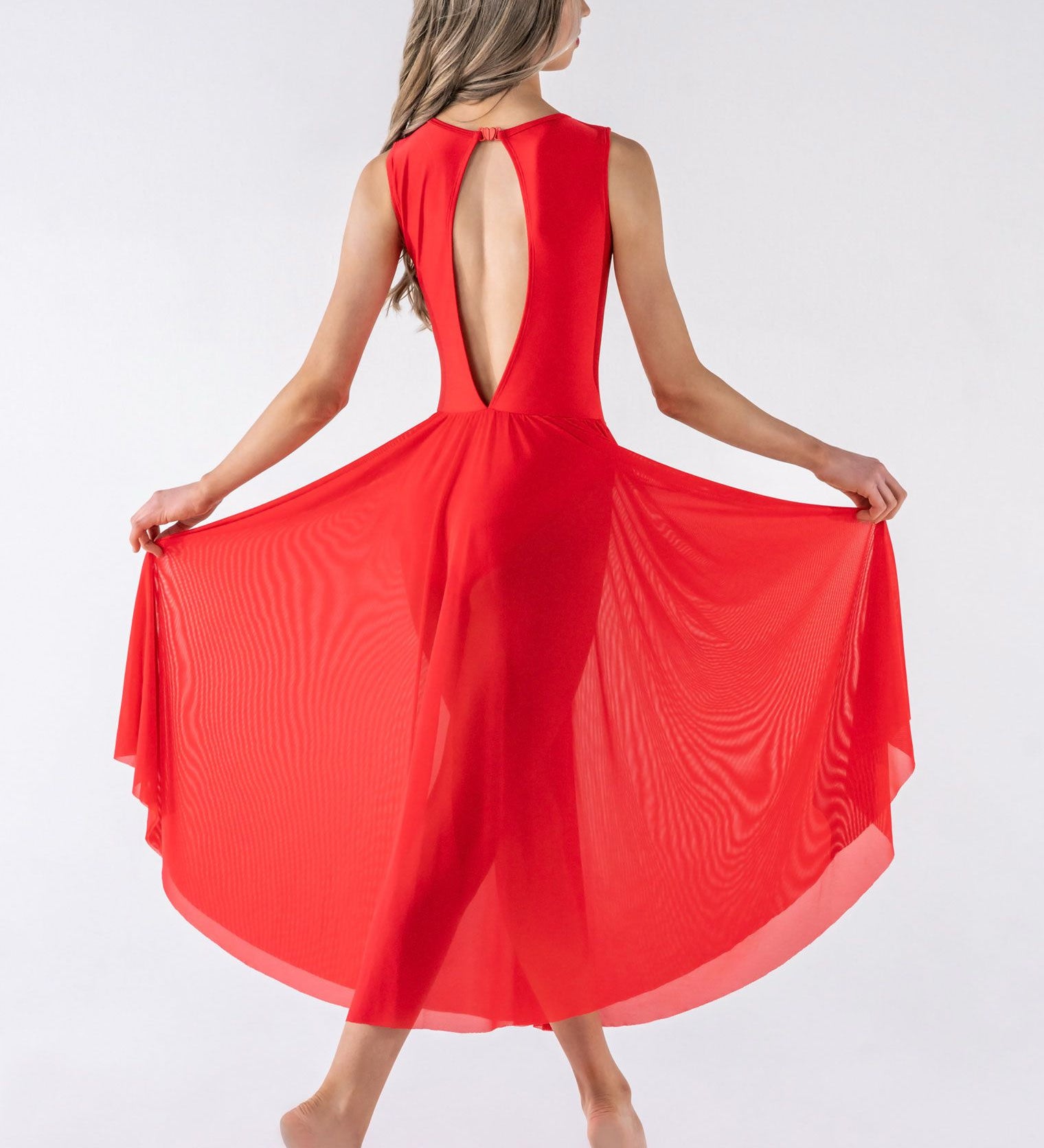 blue lyrical dress dance costume
