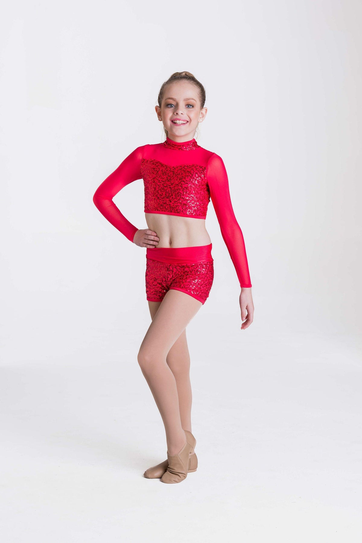 Attitude Shorts | Red  Dancewear Australia