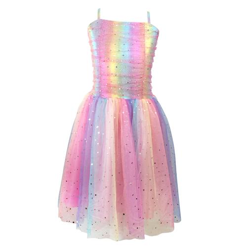 Pastel Rainbow Sparkling Party Dress