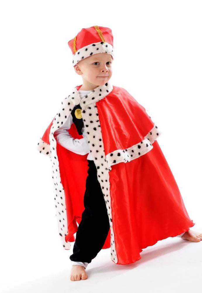 boys king royal costume cape
