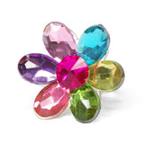 Dazzling Daisy Rainbow Gem Ring