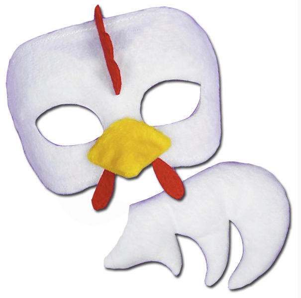  Chicken Mask and Tail (beak and all) is the most adorable animal costume addition. Includes: one chicken mask and tail. costume factory, fancy dress