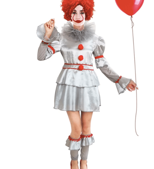 Evil Clown Costume - Penny Wise Halloween Inspired Costume girl women