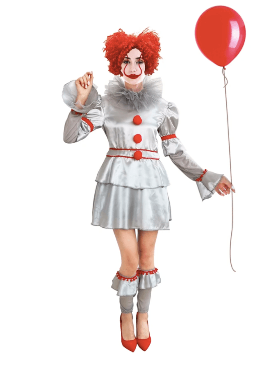 Evil Clown Costume - Penny Wise Halloween Inspired Costume girl women