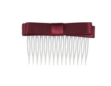 Satin Hair Bow Comb