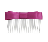 Satin Hair Bow Comb