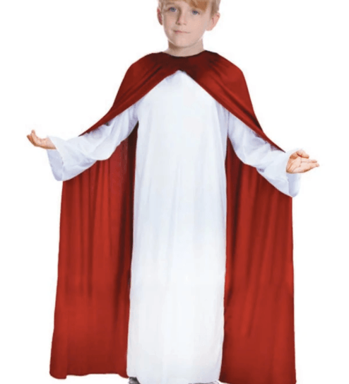 Jesus Costume - Child cloak robe easter christmas costume religion god nativity christian 