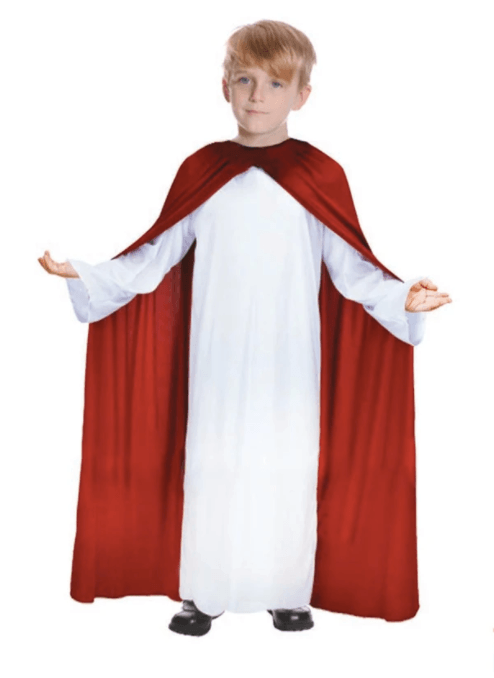 Jesus Costume - Child cloak robe easter christmas costume religion god nativity christian 
