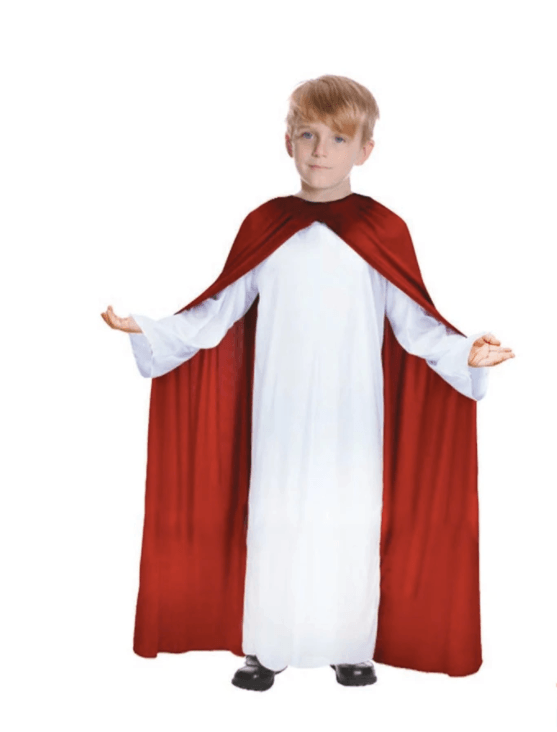 Jesus Costume - Child cloak robe easter christmas costume religion god