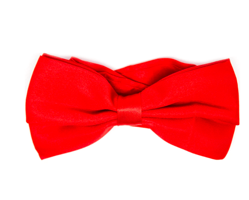 quality large plain bow tie